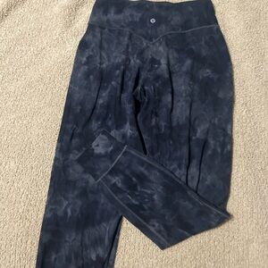 Lululemon Align Grey Blue Tie Dye Joggers